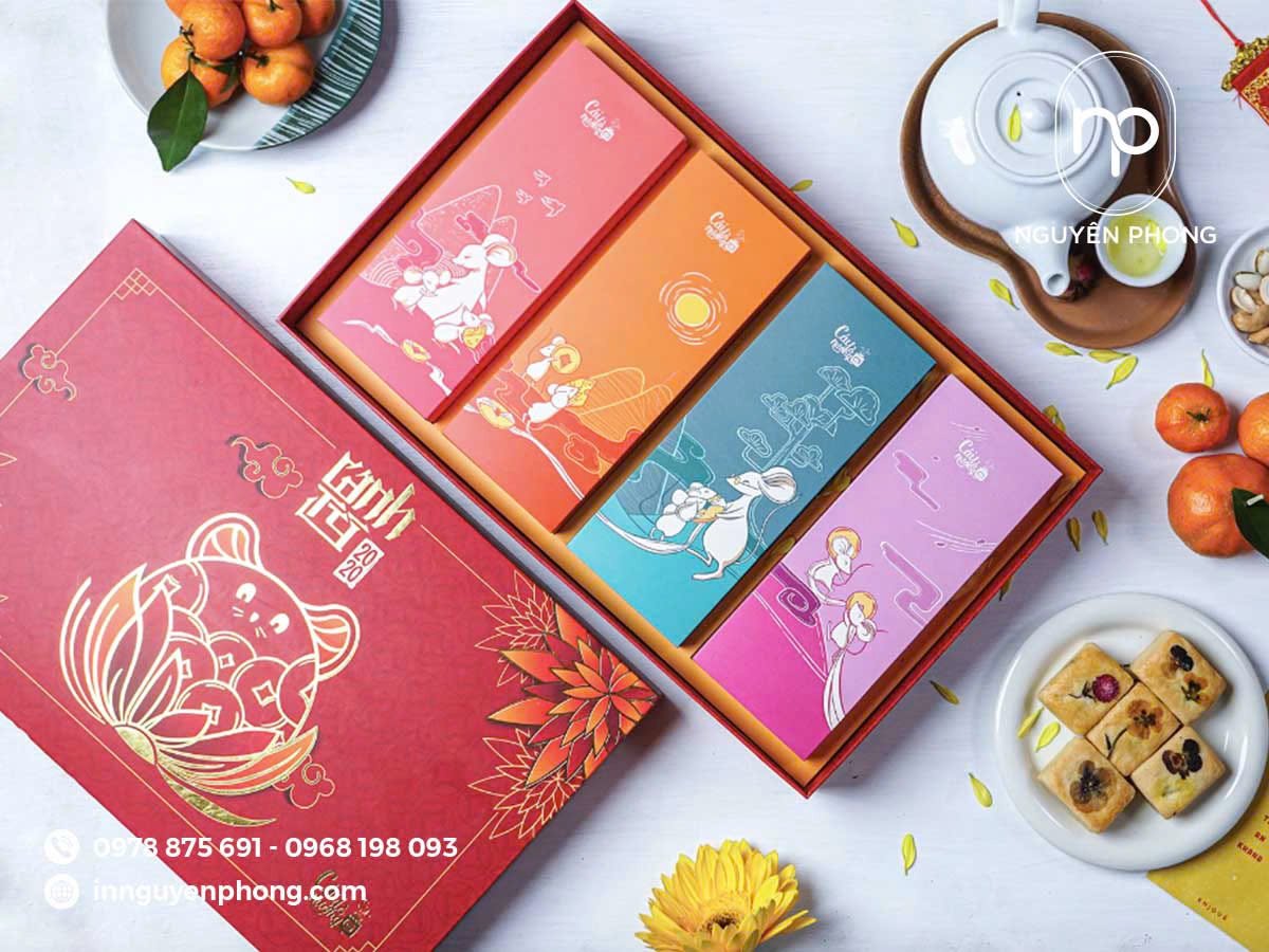 Hộp âm  dương cỡ vừa đựng bánh